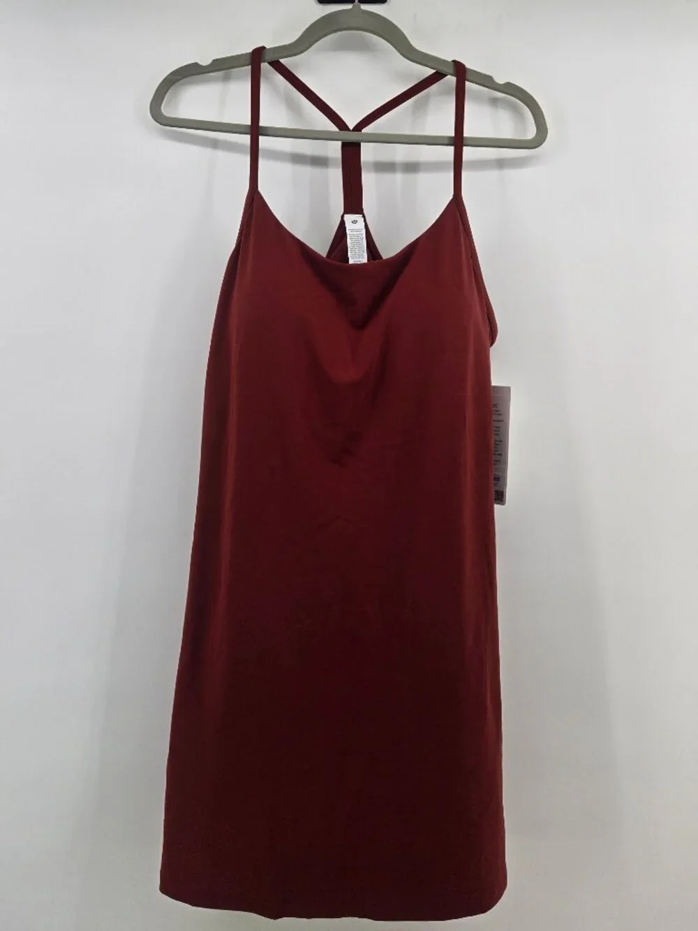 NWT Lululemon Flow Y Dress Light Support, B/C Cup - XL Cranberry Charm
